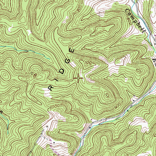 Topographic Map of Hannan Ridge School (historical), WV