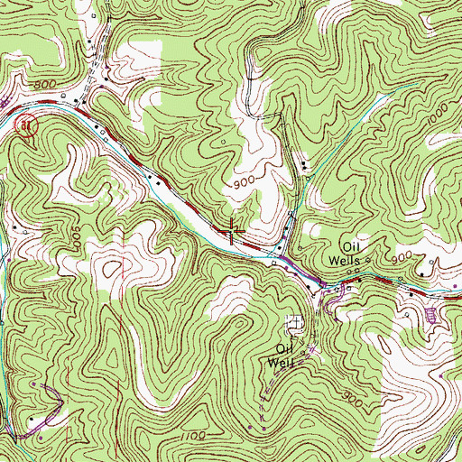Topographic Map of Social Chapel (historical), WV
