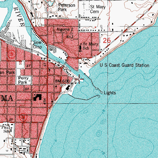 Topographic Map of Ahnapee River, WI
