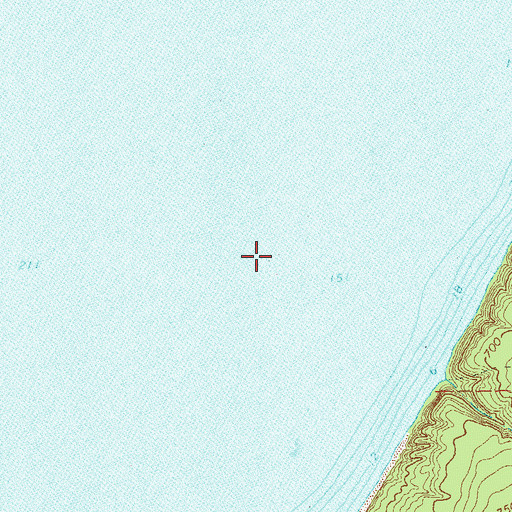 Topographic Map of Apostle Islands, WI