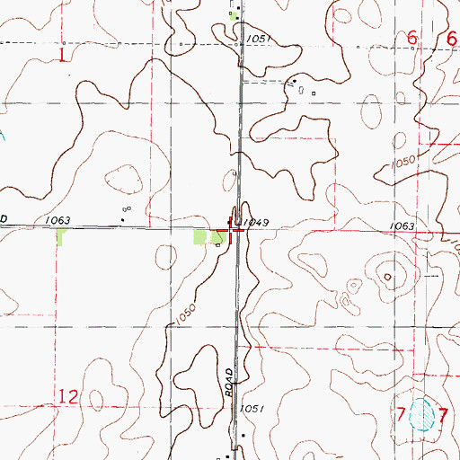 Topographic Map of Apple Grove School (historical), WI
