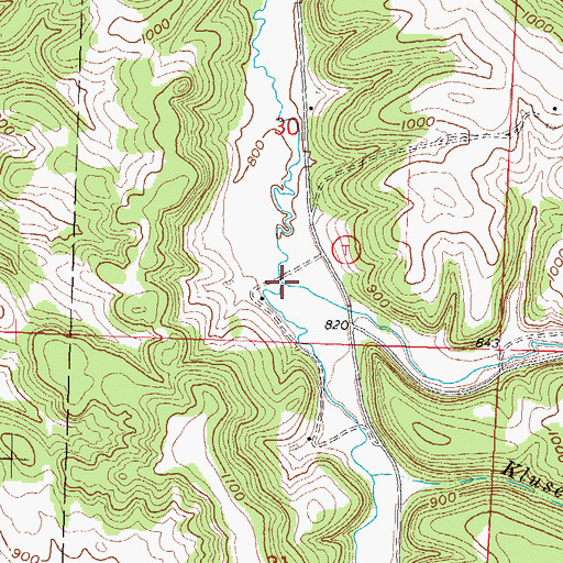 Topographic Map of Arneson Creek, WI