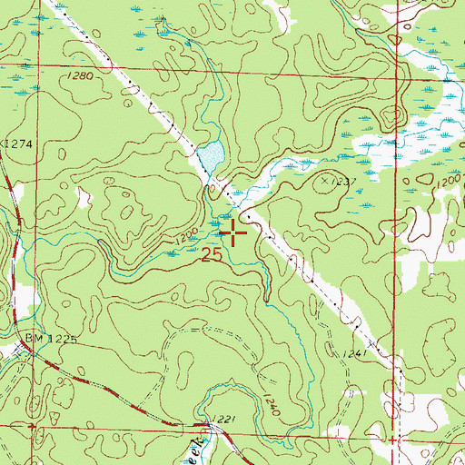 Topographic Map of Avery Creek, WI