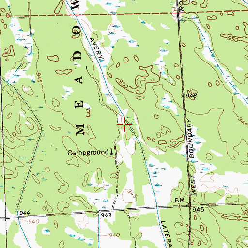 Topographic Map of Avery Lateral, WI