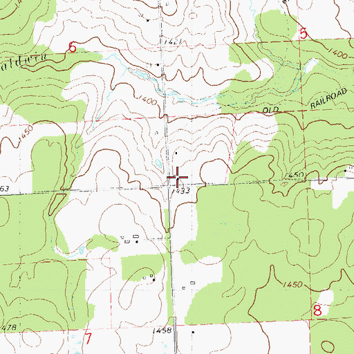 Topographic Map of Baldwin Hill School, WI
