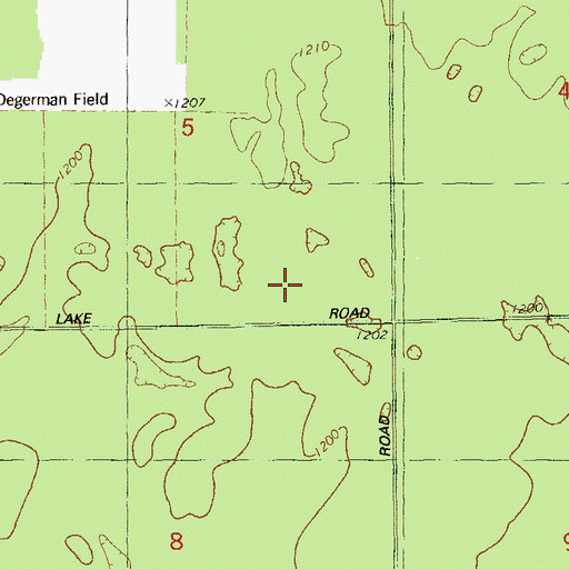 Topographic Map of Barnes Cemetery, WI