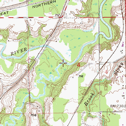 Topographic Map of Black River, WI