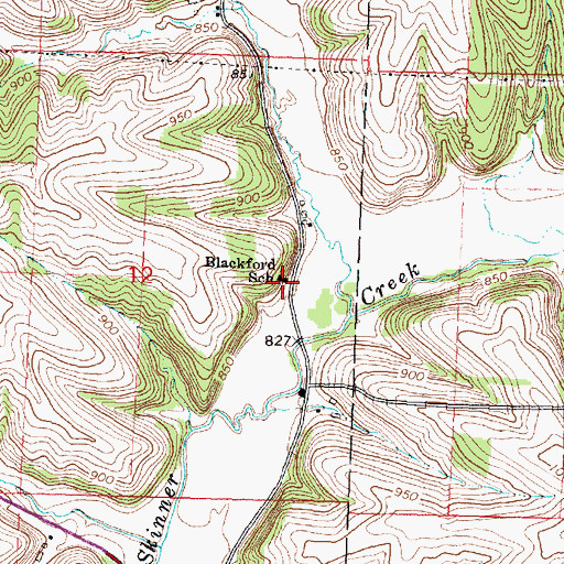 Topographic Map of Blackford School, WI