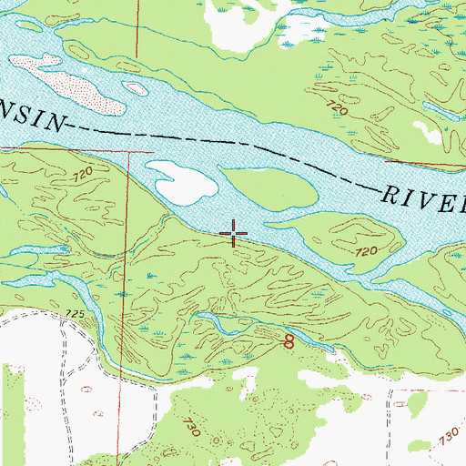 Topographic Map of Blue Mounds Creek, WI