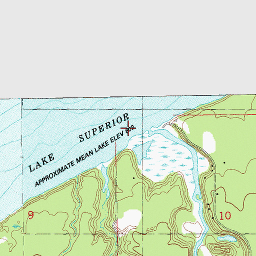 Topographic Map of Bois Brule River, WI