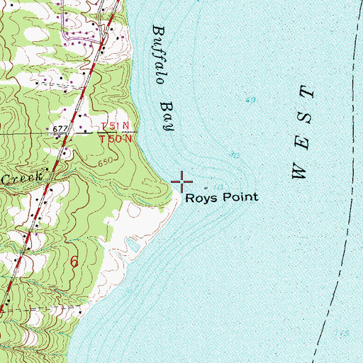 Topographic Map of Brickyard Creek, WI
