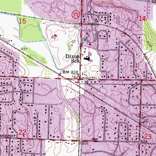 Topographic Map of Brookfield, WI