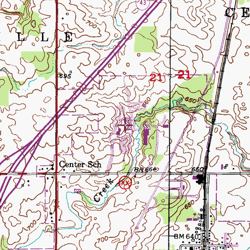 Topographic Map of Lakeshore Technical College, WI