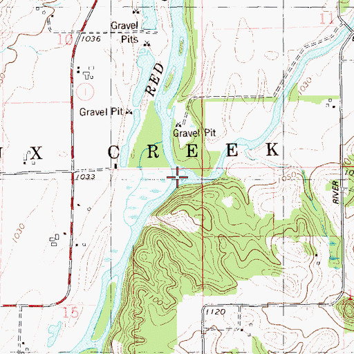 Topographic Map of Chetek River, WI