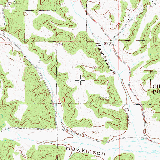 Topographic Map of Chimney Rock State Public Hunting Grounds, WI