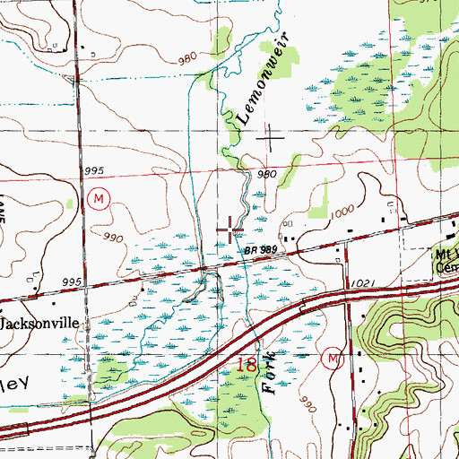 Topographic Map of Chub Creek, WI