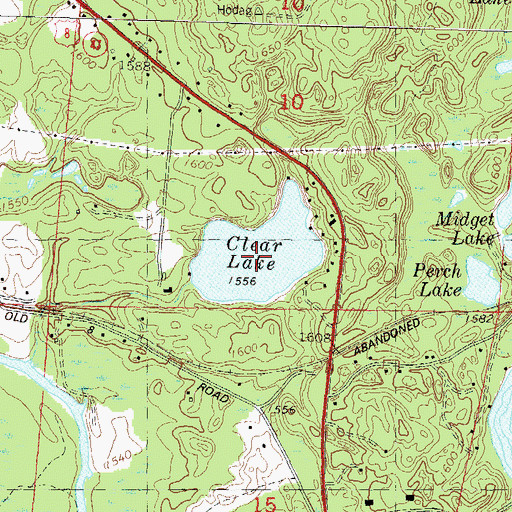 Topographic Map of Clear Lake, WI