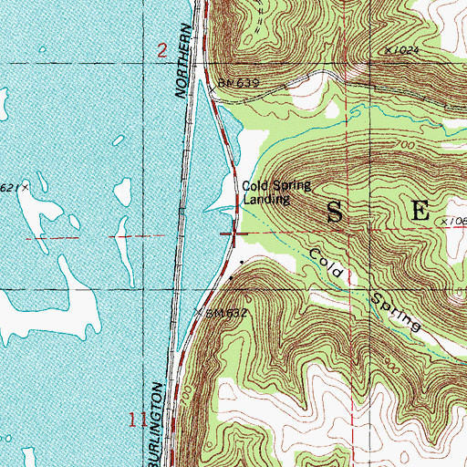 Topographic Map of Cold Spring Hollow, WI