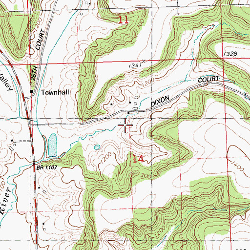 Topographic Map of Cold Spring School, WI