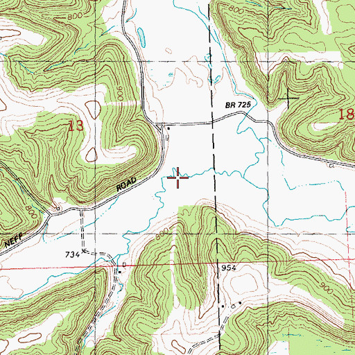 Topographic Map of Coon Valley, WI