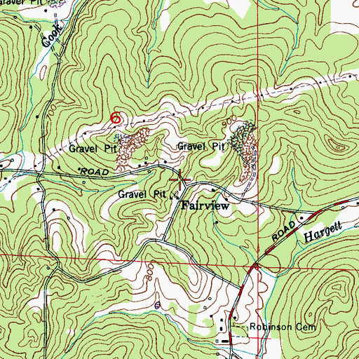 Topographic Map of Fairview, AL