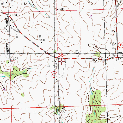 Topographic Map of Davis School, WI