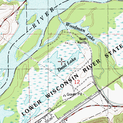 Topographic Map of Dead Lake, WI