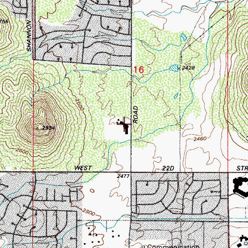 Topographic Map of Tolson Elementary School, AZ