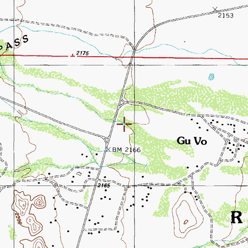 Topographic Map of Tonoka Valley, AZ