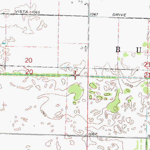 Topographic Map of Ditch Number Eight, WI