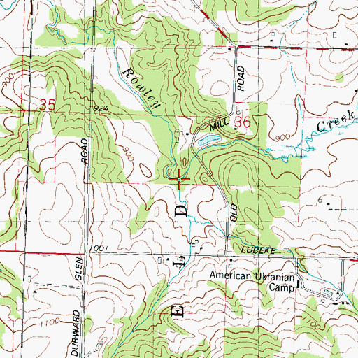 Topographic Map of Dog Hollow, WI