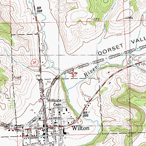 Topographic Map of Dorset Valley, WI