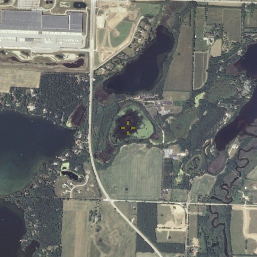 Aerial/Satellite Image of Duck Lake, WI