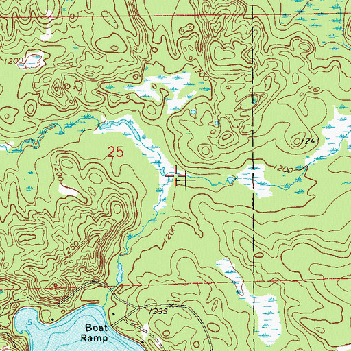 Topographic Map of Dugan Run, WI
