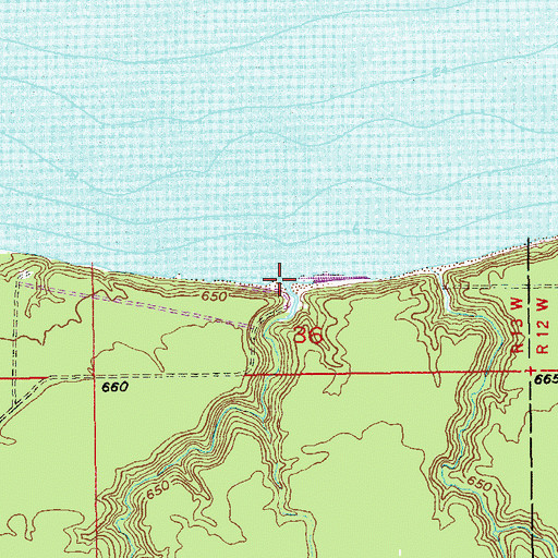 Topographic Map of Dutchman Creek, WI