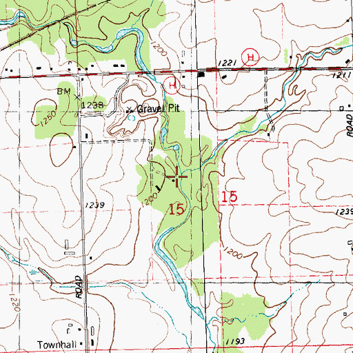 Topographic Map of East Branch Yellow River, WI