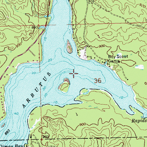 Topographic Map of East Fork Black River, WI