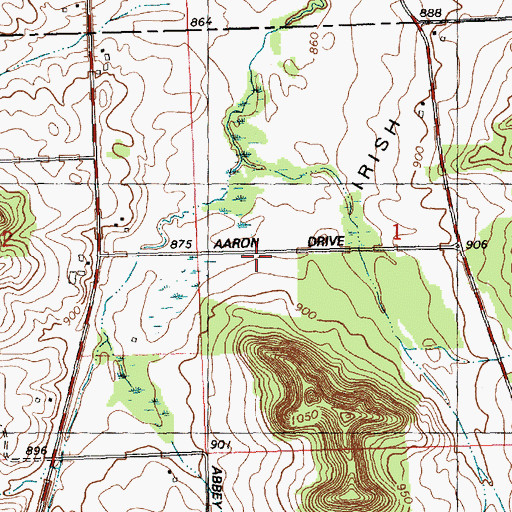 Topographic Map of Edenvale School, WI