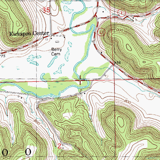 Topographic Map of Elk Creek, WI