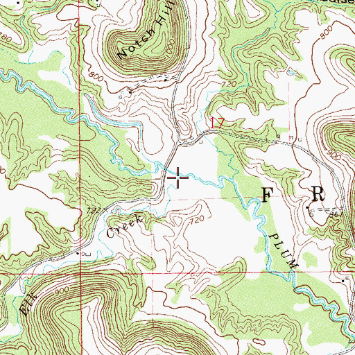 Topographic Map of Elk Creek, WI