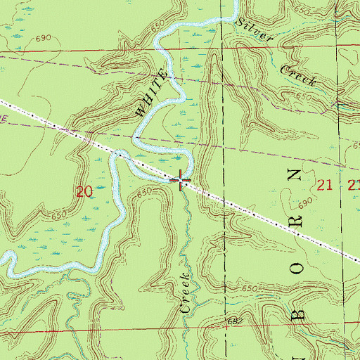 Topographic Map of Elm Creek, WI