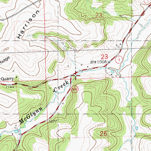 Topographic Map of Elm Grove School (historical), WI
