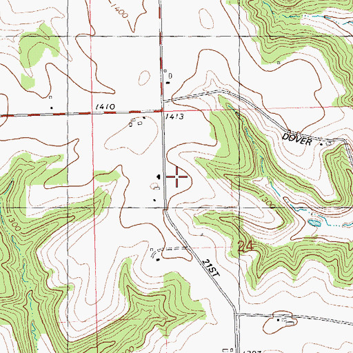 Topographic Map of Enterprise School, WI