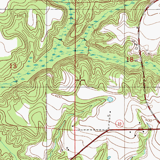 Topographic Map of Herbert, AL