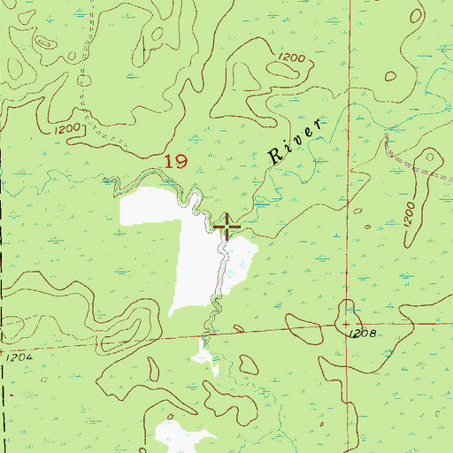 Topographic Map of Ericson Creek, WI