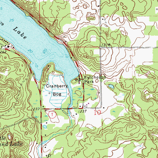 Topographic Map of Eytcheson Park, WI