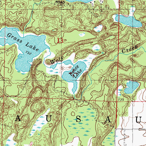Topographic Map of Fence Lake, WI