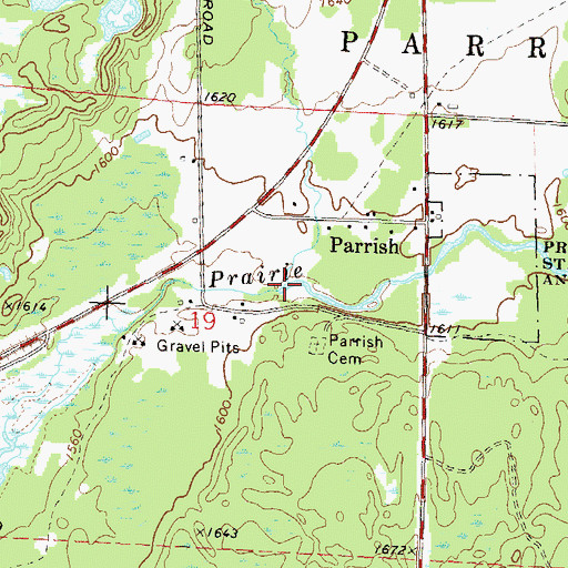 Topographic Map of Fish Creek, WI