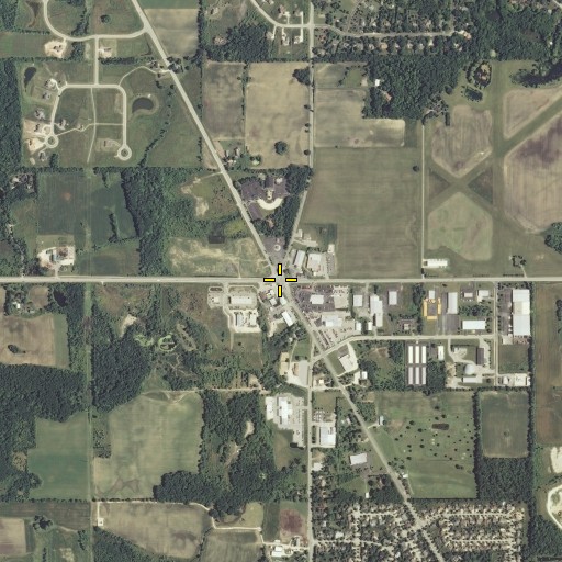 Aerial/Satellite Image of Five Corners, WI