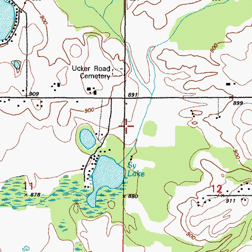 Topographic Map of Fountain Park School, WI